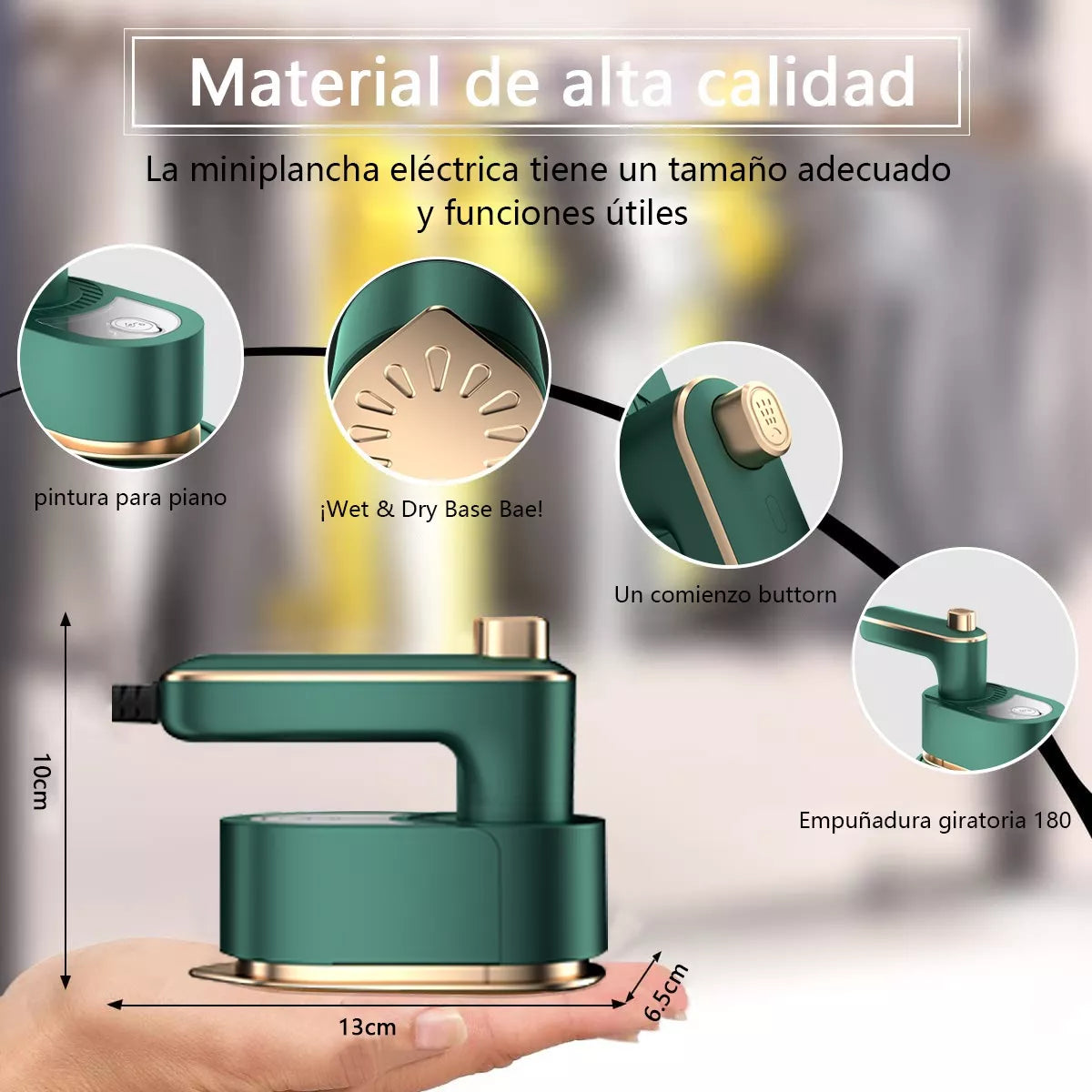 Plancha de Vapor Portátil