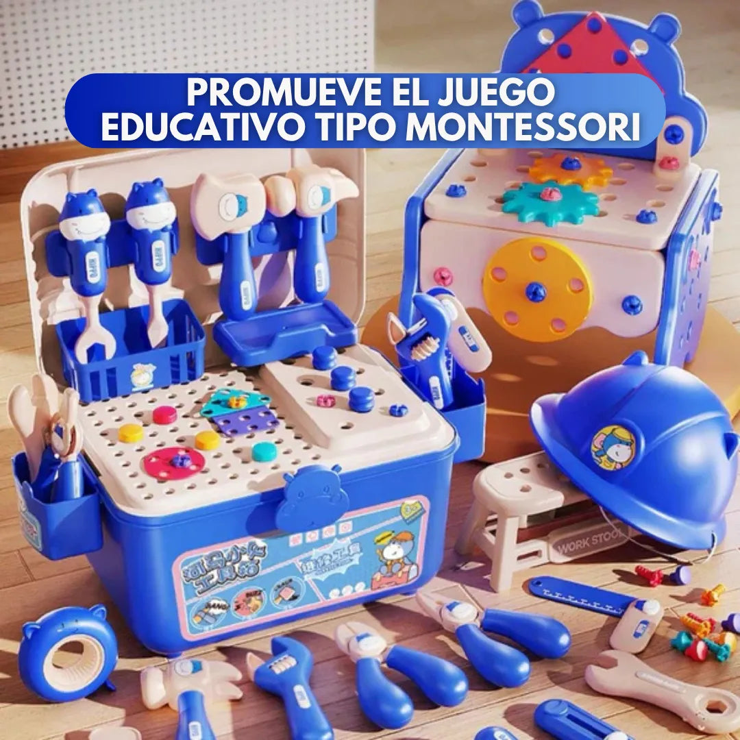 KidBuilder™ Set de Herramientas Montessori (92 Piezas)