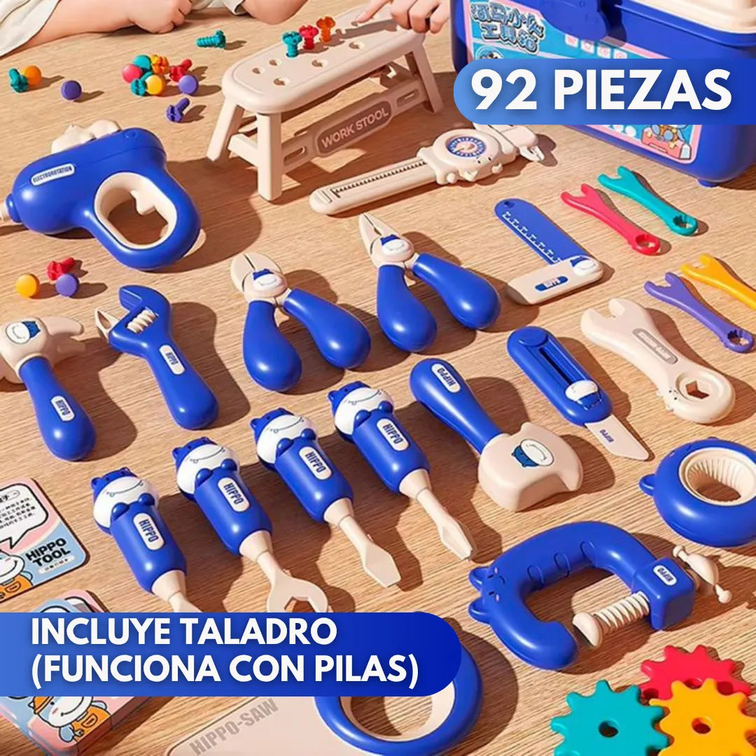 KidBuilder™ Set de Herramientas Montessori (92 Piezas)