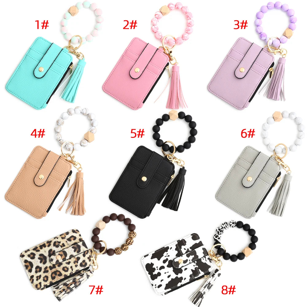 Monedero de piel sintética con pulsera para Mujer