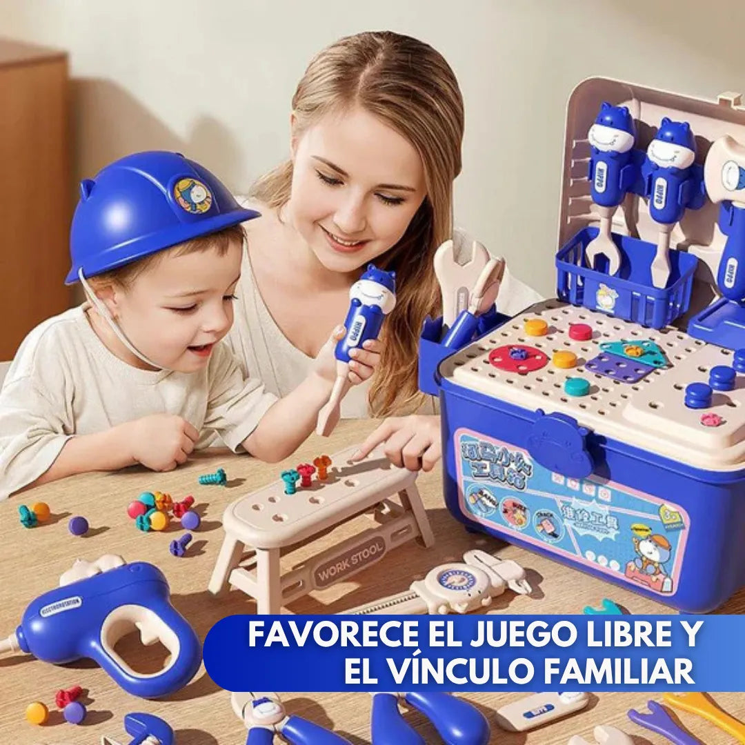 KidBuilder™ Set de Herramientas Montessori (92 Piezas)