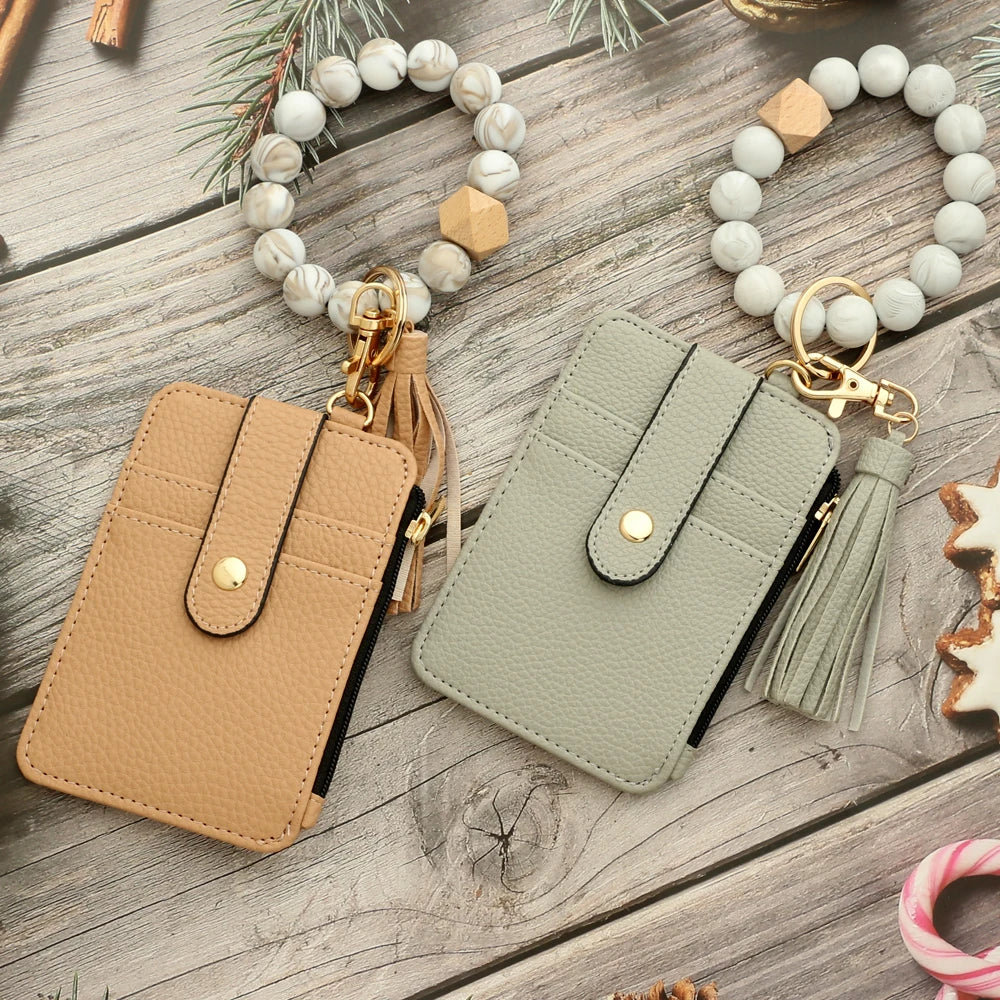 Monedero de piel sintética con pulsera para Mujer